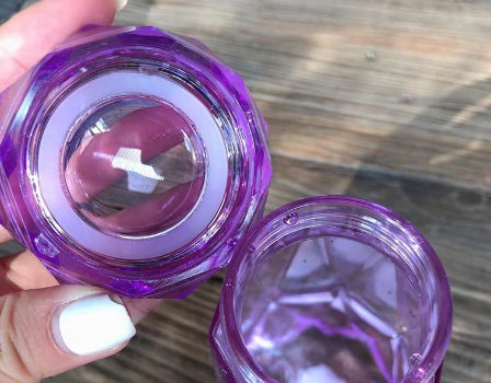 Crystal Glass Water Bottle And Plastic Lid With Box (glass Material) Random Color